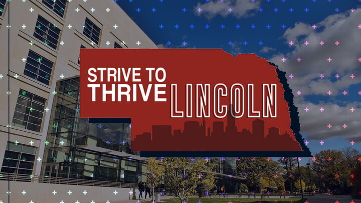 Strive to Thrive Lincoln digital sign