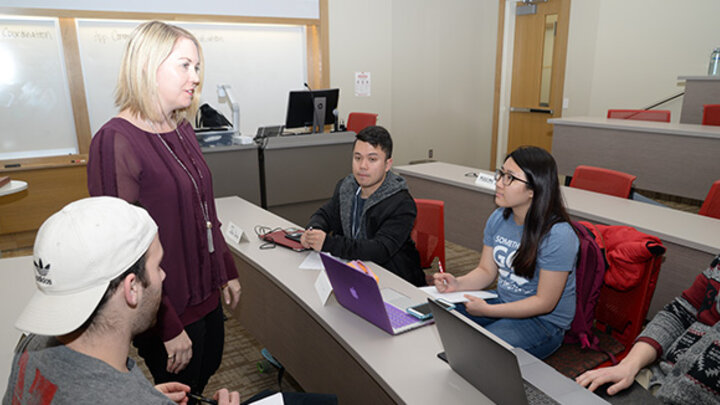 Under the guidance of Dr. Amber Messersmith, students learn how to initiate a funding process, create a grant application, evaluate applications and make decisions on providing grants for community betterment.