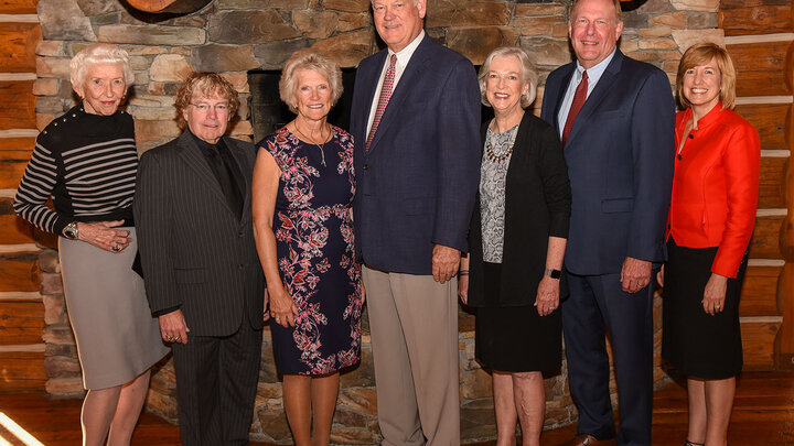 The Thompsons’ gift provided $500,000 toward each of five chairs to be paired with matching donors who would fund the other half to reach a million per chair.