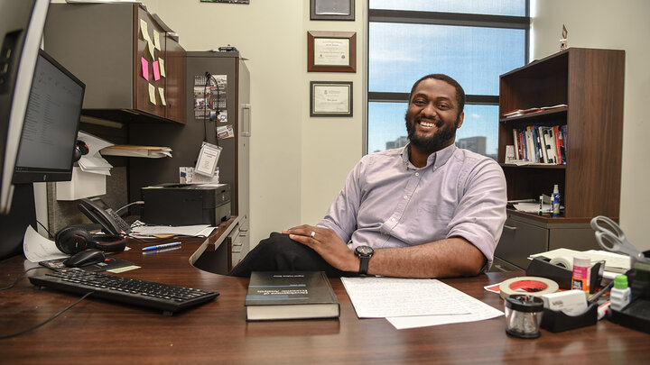 Dr. Uchechukwu Jarrett left his home country of Nigeria in pursuit of his goal to bridge the gap between professors and students.