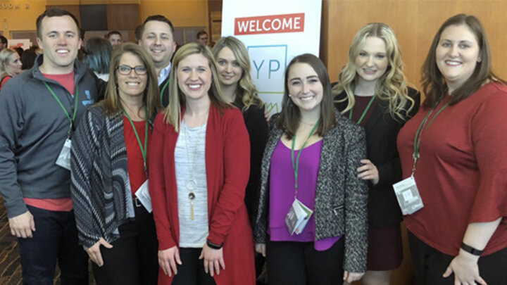 Six students attending YP Summit