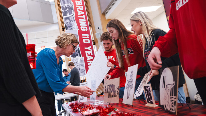 Susan Berke making a purchase!