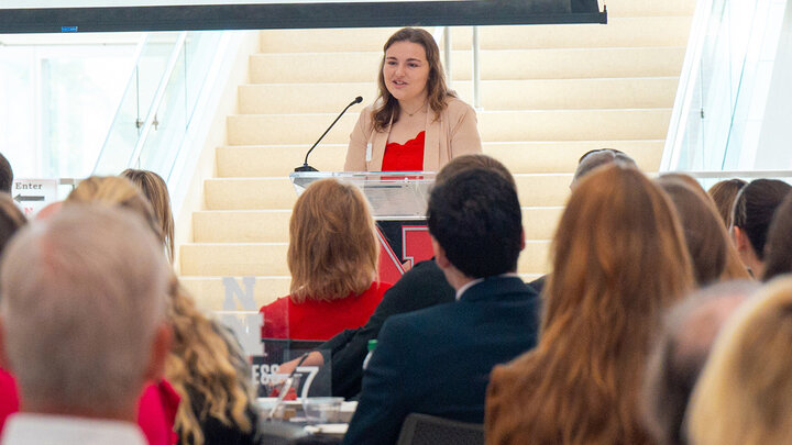 Morgan Wallinger speaking