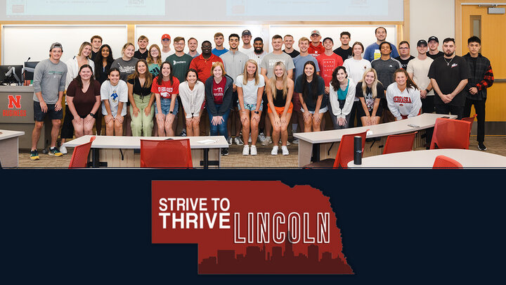 Strive to Thrive Lincoln digital sign