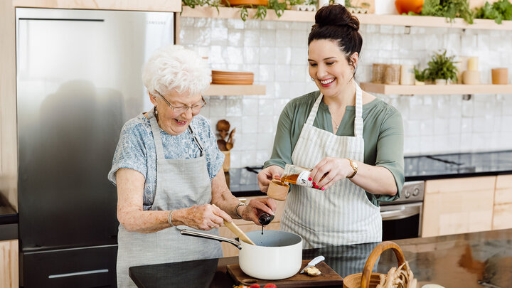 Tessa Porter with her Grandmother Norma
