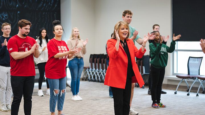 Students in Accounting Improv Class