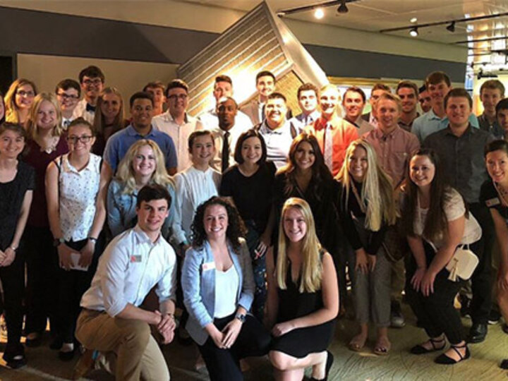 Students from the business learning communities visited the Federal Reserve Bank.