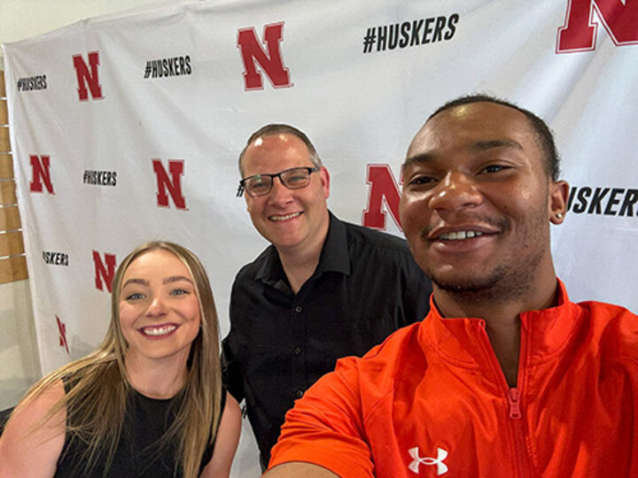 Tim Hodges and students