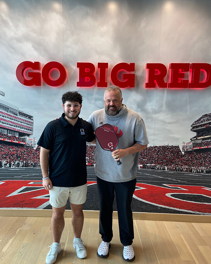 Andreas Katsaounis and Coach Rhule