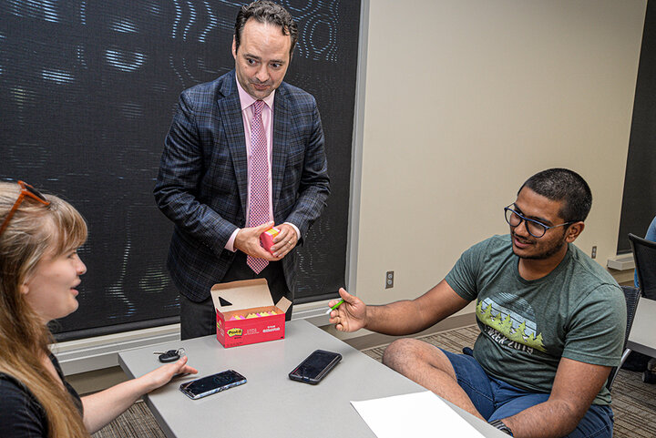 The Center for Entrepreneurship serves as the central hub for entrepreneurial resources and research, led by Dr. Sam Nelson, director of the center. With Accelerate, the center hosts several workshops to help student-athletes in the #NILbraska program build up and develop their entrepreneurial talents to better represent their brand.