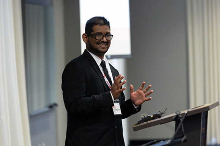Revanth Raghupatruni, marketing Ph.D. student, presented research at the 33rd annual Mittelstaedt & Gentry Doctoral Symposium in Lincoln.