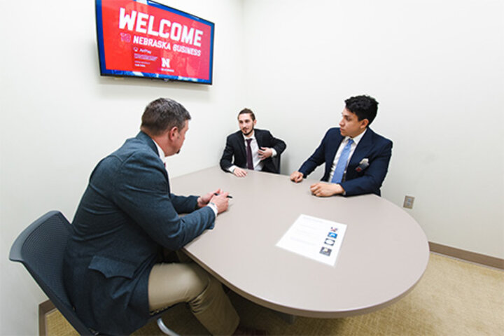 Business partners connected with students and served as judges in the first in-person Center for Sales Excellence Team Role-Play Competition sponsored by Balto.
