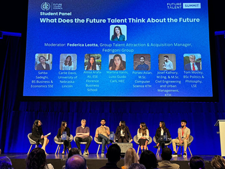 Stemming from her internship with C-Your Culture, Davis was invited to speak on a student panel discussing the future of work at the Future Talent Summit in Stockholm.