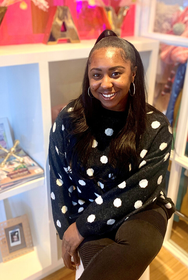 Edwards brings the same uplifting spirit she found at Nebraska to her job at Packed Party as financial controller and director of human resources.