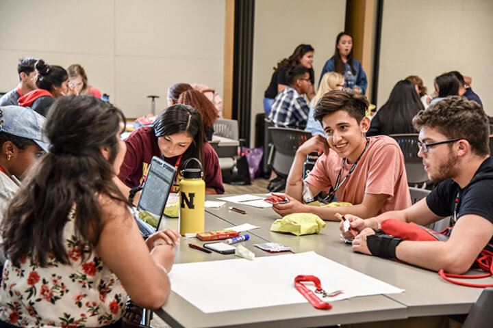 Aguilar joined 37 other Nebraska high school students as they spent a week at the University of Nebraska–Lincoln learning about college and business.