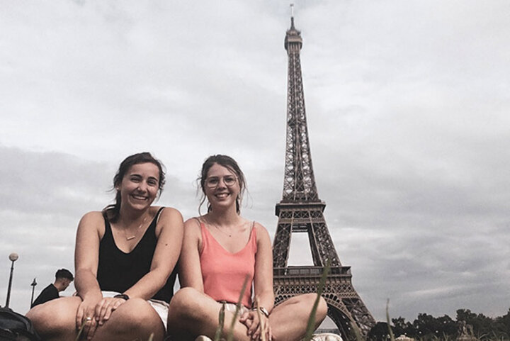 The first of three visits to the Eiffel Tower.