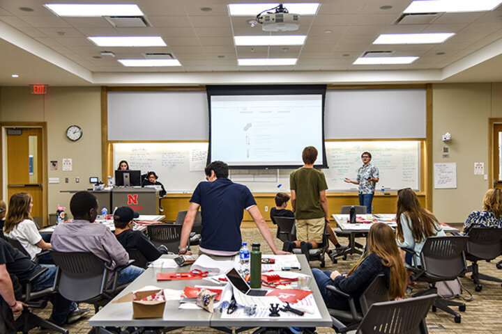 The 12 students brainstormed and worked throughout the program to build a viable business plan.