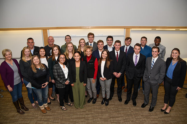 17 honors students gave their final presentations to business leaders from Arbor Day Farm.