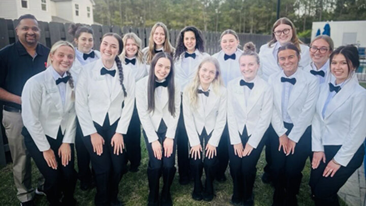 students working at the masters