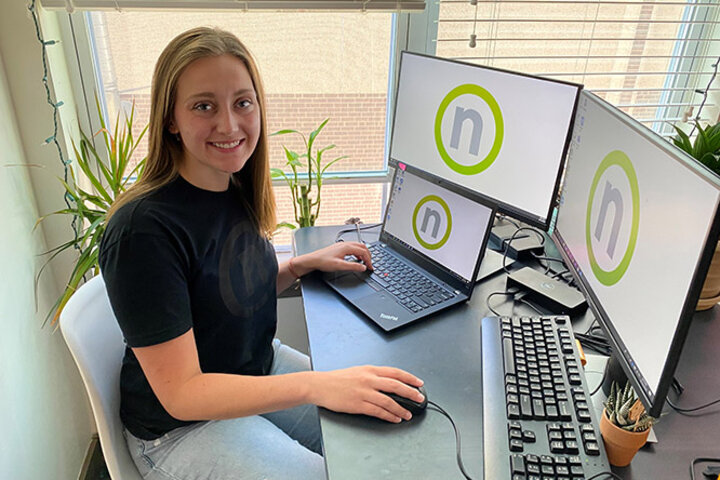 Kist worked remotely in her internship this summer to make connections between Nelnet and local innovative businesses.