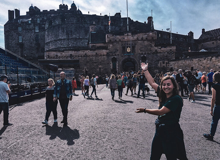 Visiting the Edinburgh Castle in Scotland. Don’t blink!