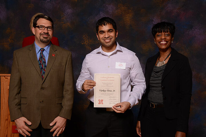 Titus is a three-time recipient of the Certificate of Recognition for Contributions to Students awarded by the UNL Teaching Council and Parents Association.